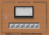 Captura principal de Guitar Tuner Java Applet