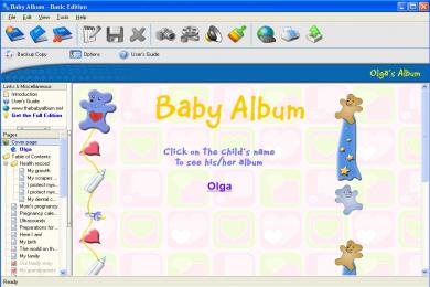 Screenshot Baby Album
