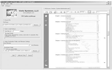 Captura PDF Splitter and Merger