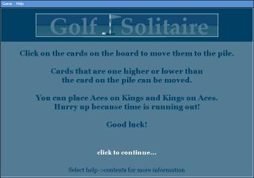 Screenshot Golf Solitaire