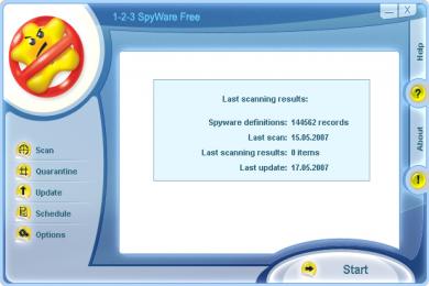 Screenshot 1-2-3 Spyware Free