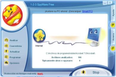 Screenshot 1-2-3 Spyware Free