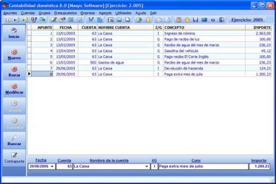 Capture Comptabilité domestique