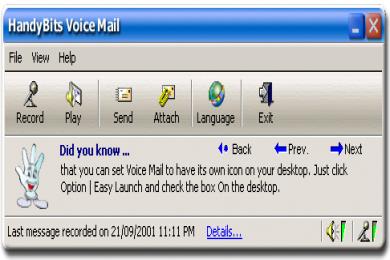 Captura HandyBits Voice Mail