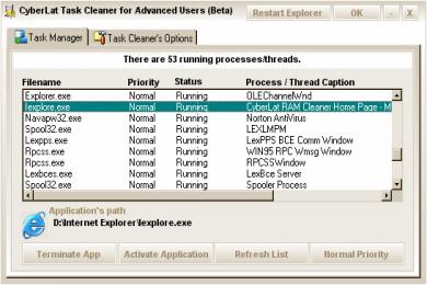 Screenshot CyberLat RAM Cleaner