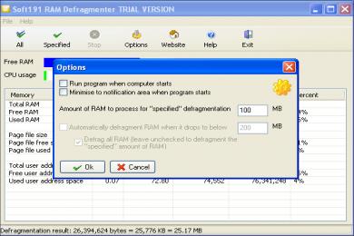 Cattura RAM Defragmenter