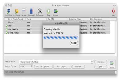 Screenshot Prism Video Converter