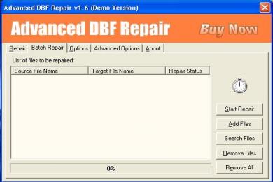 Captura Advanced DBF Repair