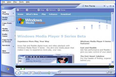 Screenshot Windows Media Player 98/Me/2000