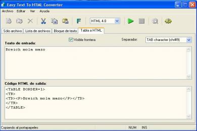 Captura Easy Text to HTML Converter