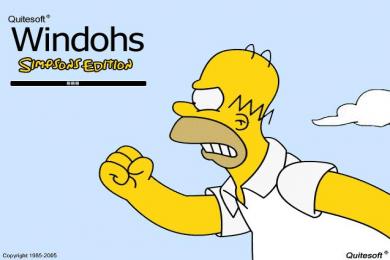 Screenshot Windohs Simpsons Edition