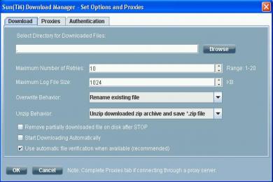 Captura Sun Download Manager