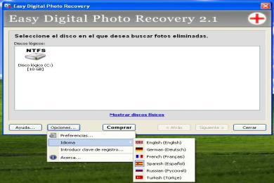Screenshot Easy Digital Photo Recovery
