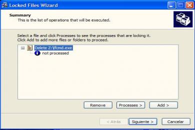 Captura Locked Files Wizard