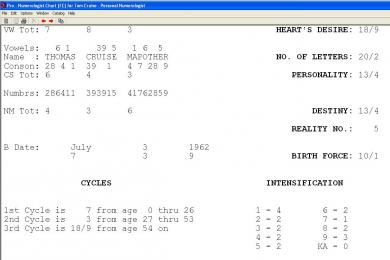 Screenshot Personal Numerologist