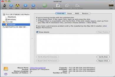 Screenshot Paragon NTFS for Mac OS X