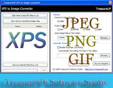 Screenshot TreasureUP XPS to Image Converter