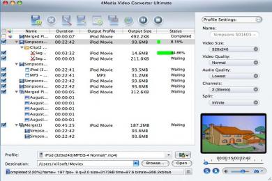Screenshot 4Media Video Converter for Mac