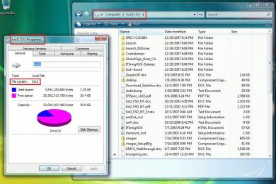 Captura Ext2 Installable File System