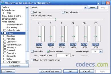 Cattura FFDShow MPEG-4 Video Decoder