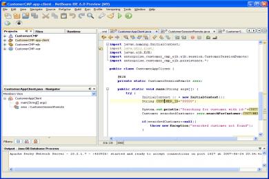 Screenshot NetBeans IDE