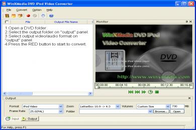 Captura Winxmedia DVD iPod Video Converter