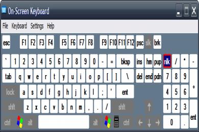 Screenshot On-Screen Keyboard