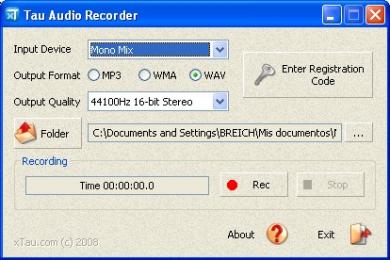 Captura Tau Audio Recorder