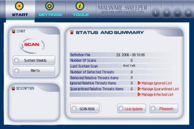 Captura Malware Sweeper Plus