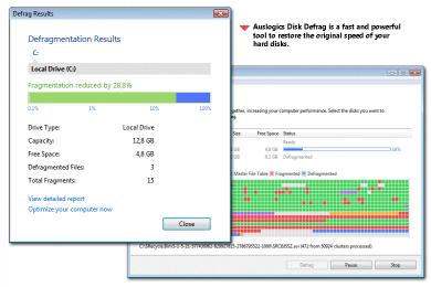 Captura Auslogics Disk Defrag