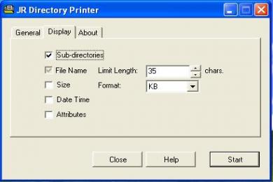 Captura JR Directory Printer