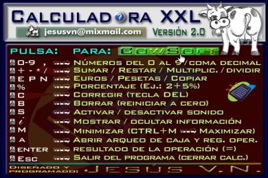 Screenshot Calculadora XXL