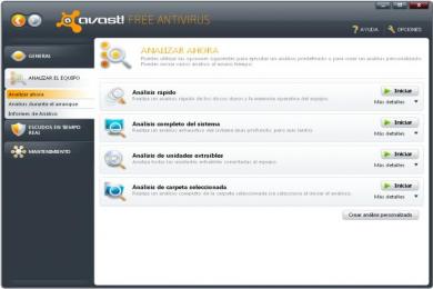 Screenshot Avast! Free Antivirus