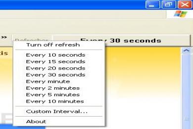 Screenshot Internet Explorer AutoRefresher