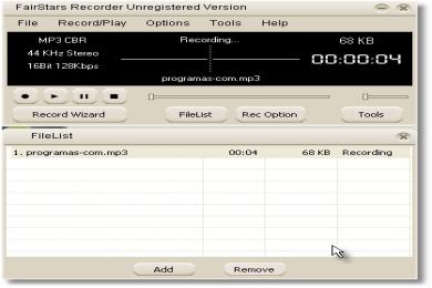 Captura FairStars Recorder