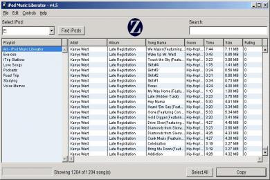 Cattura iPod Music Liberator
