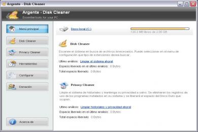 Screenshot Argente Disk Cleaner