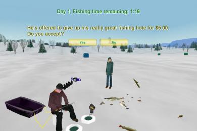 Capture Pishtech's Ice Fishing Derby