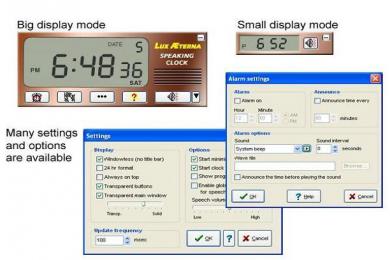 Screenshot Multilingual Speaking Clock