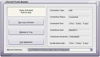 Screenshot uTorrent Turbo Booster