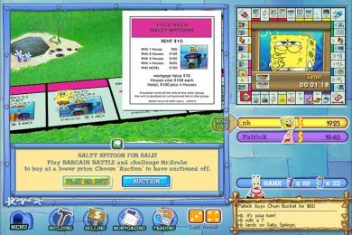 Screenshot Monopoly Bob Esponja