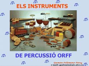 Capture Les instruments à percussion Orff