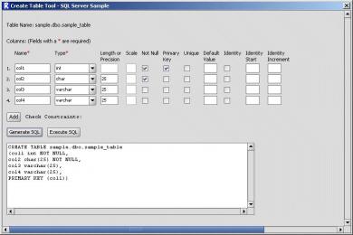 Screenshot Razor SQL