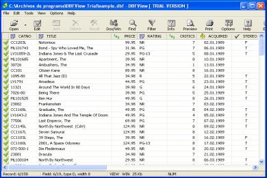 Screenshot DBF View