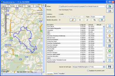 Screenshot Route Converter