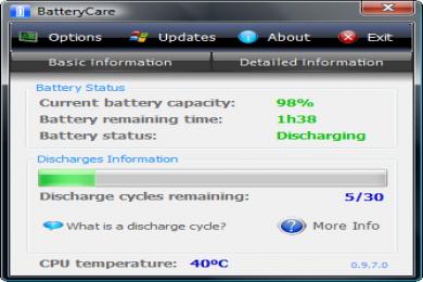 Screenshot Battery Care