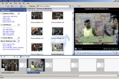 Screenshot Windows Movie Maker für XP