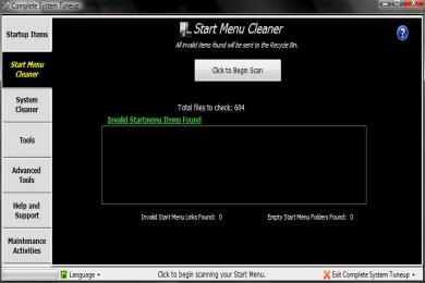 Screenshot Complete System Tuneup