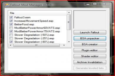 Capture Fallout 3 Mod Manager