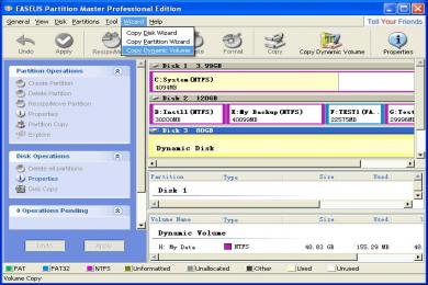 Screenshot EASEUS Partition Master Free